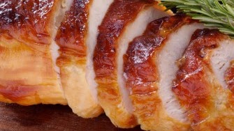 Glasierte Putenbrust